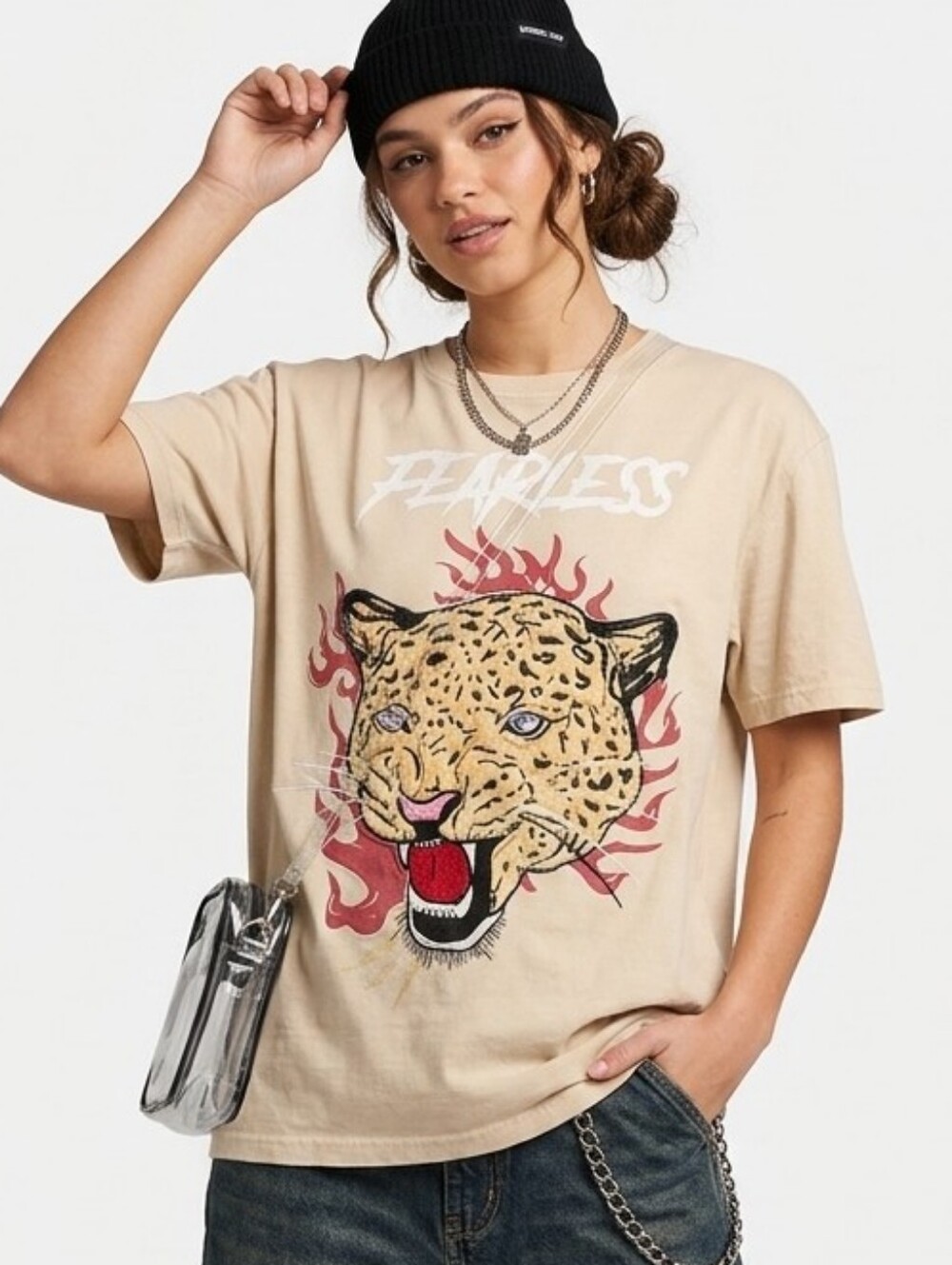 Leopard Flame Graphic tee